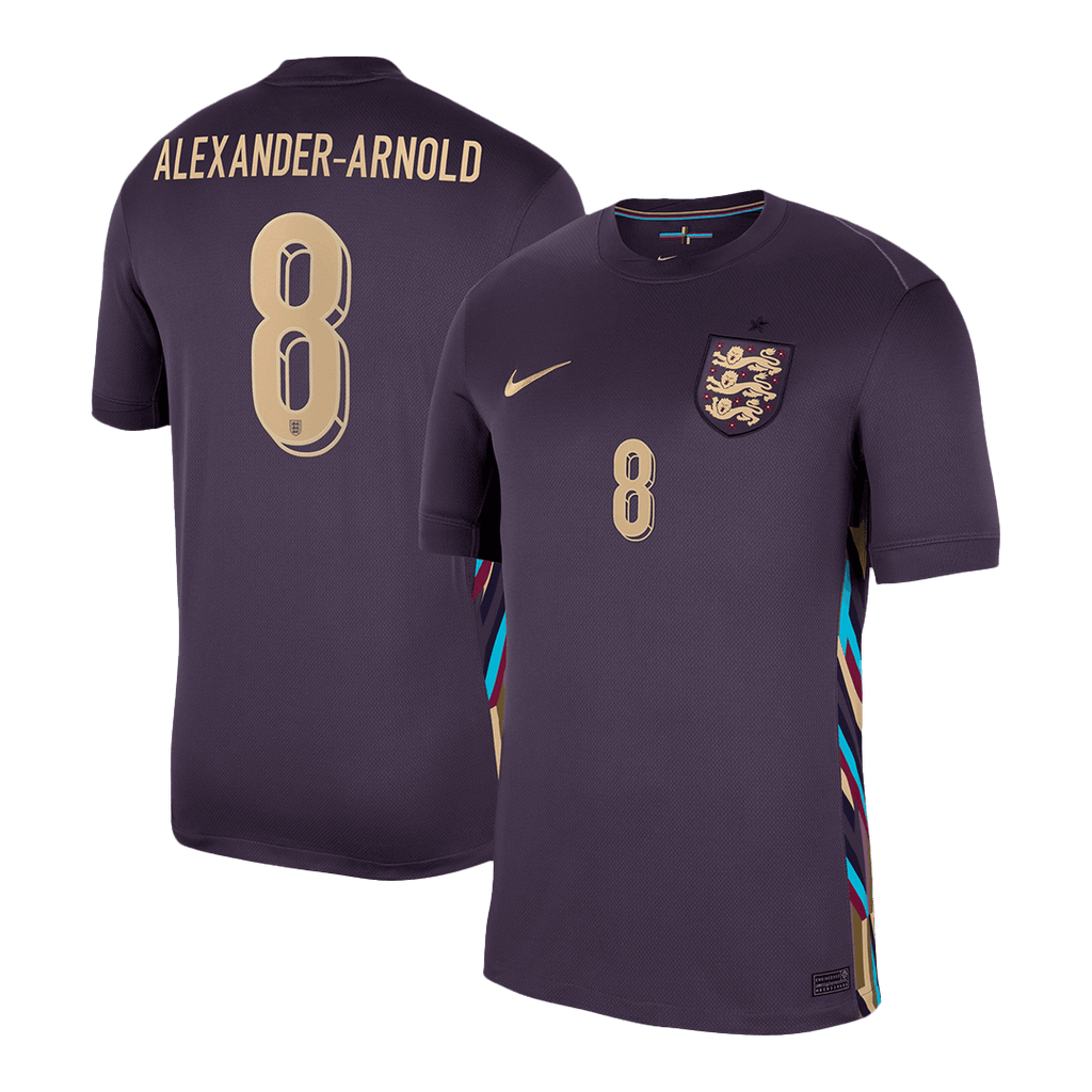 Maillot de Foot ALEXANDER-ARNOLD #8 Angleterre Extérieur Maillot 2024 - Super