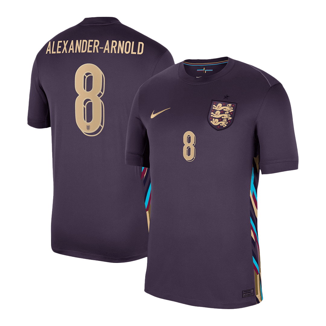 Maillot de Foot ALEXANDER-ARNOLD #8 Angleterre Extérieur Maillot 2024 - Super