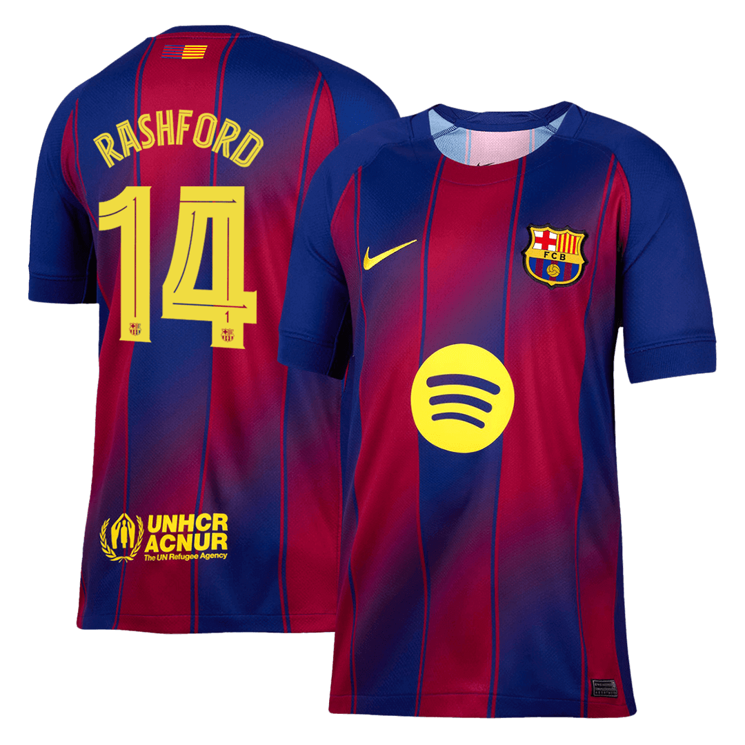 RASHFORD #14 Barcelone Domicile Maillot 2025/26 - UCL