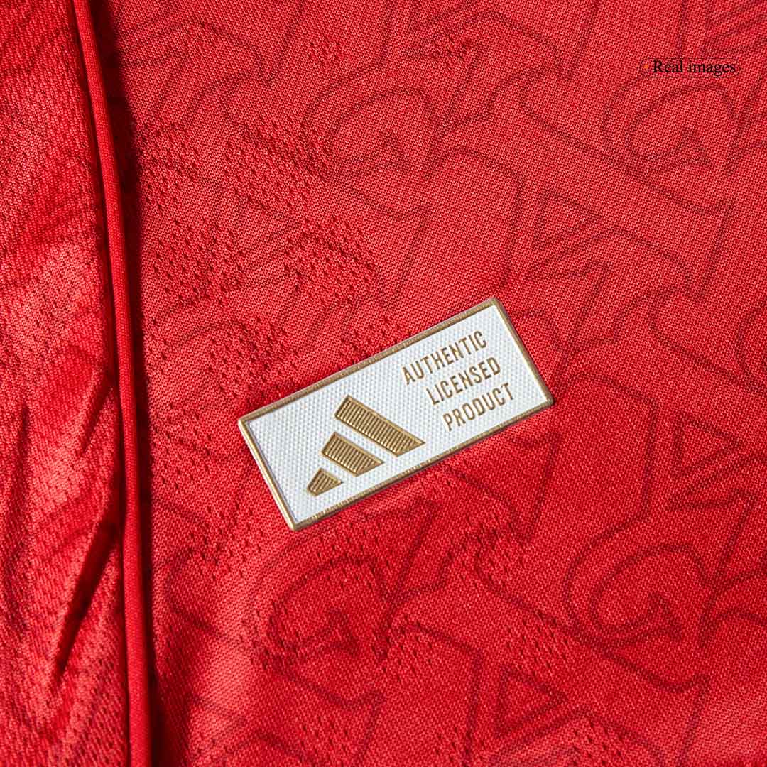 SALIBA #2 Arsenal Domicile Maillot 2025/26 Rouge Authentique