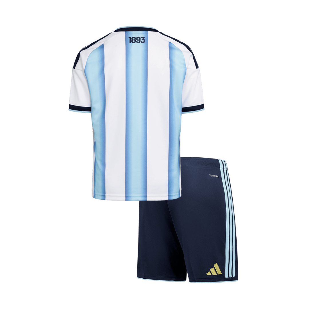 Argentine Domicile Maillot Kit 2025/26 Junior Blue&White