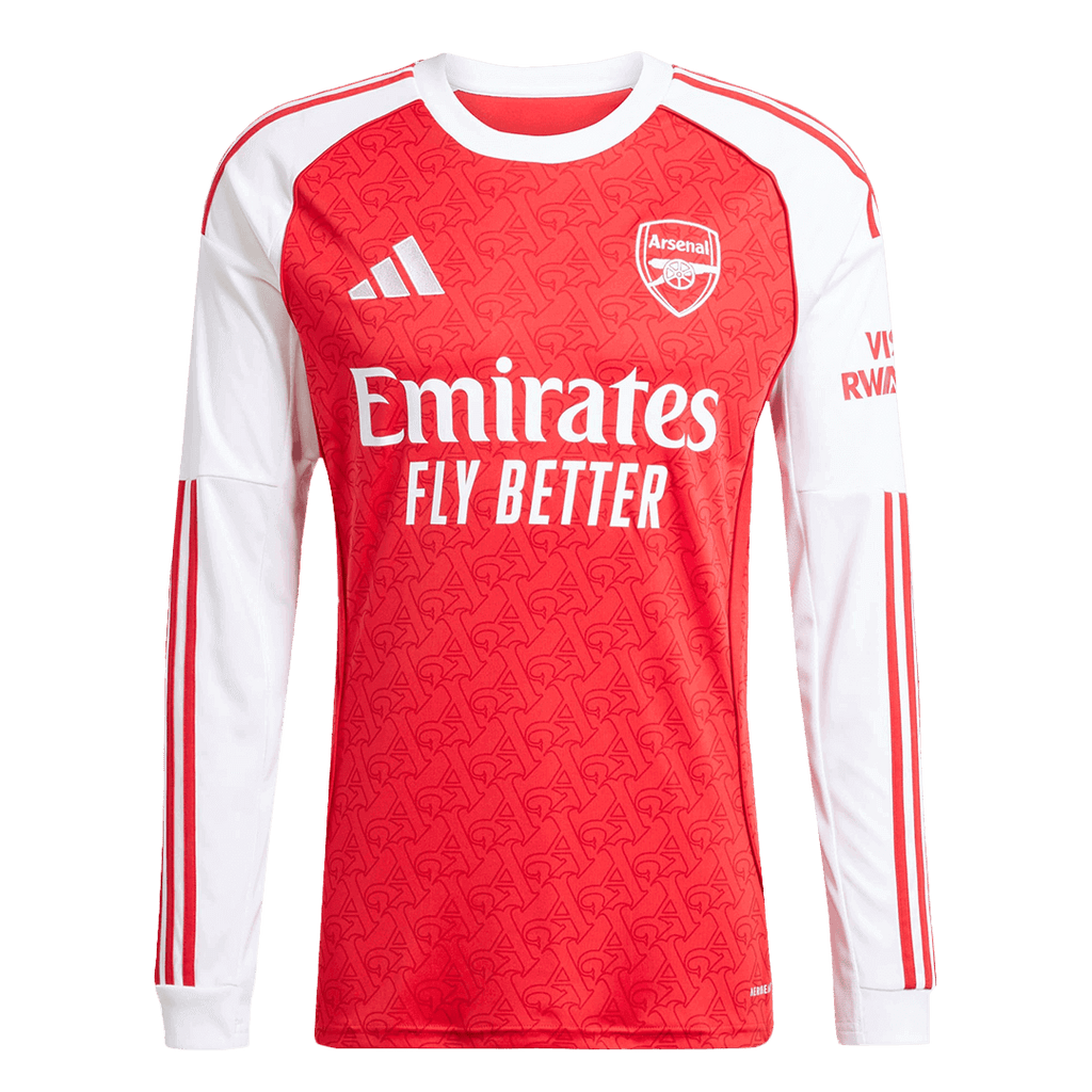 Arsenal Domicile Maillot Manches Longues 2025/26 Grande Taille
