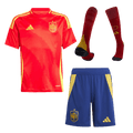 Espagne Domicile Maillot Kit 2024 Junior