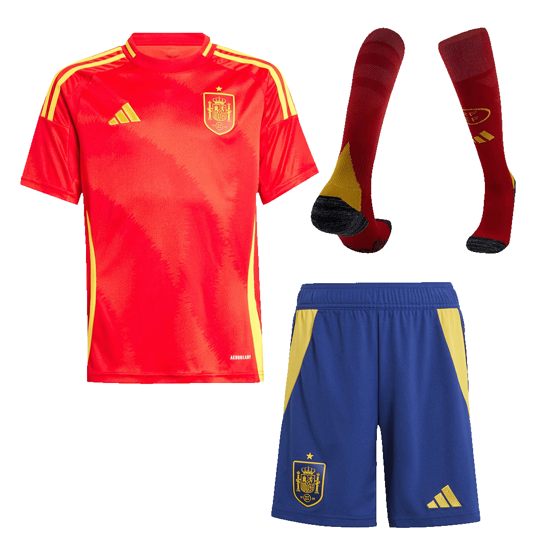 Espagne Domicile Maillot Kit 2024 Junior