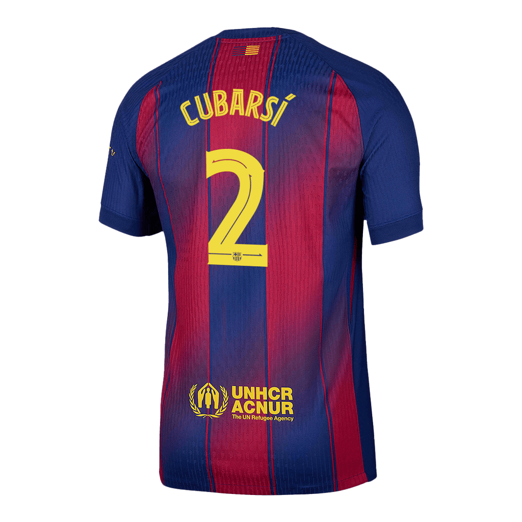 CUBARSÍ #2 Barcelone Domicile Maillot 2025/26 Authentique - UCL