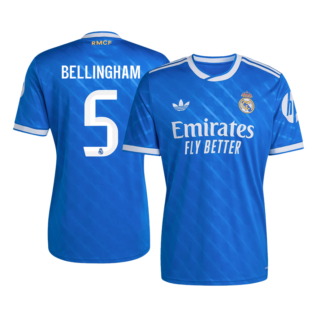 BELLINGHAM #5 Real Madrid Third Maillot 2025/26 Bleu
