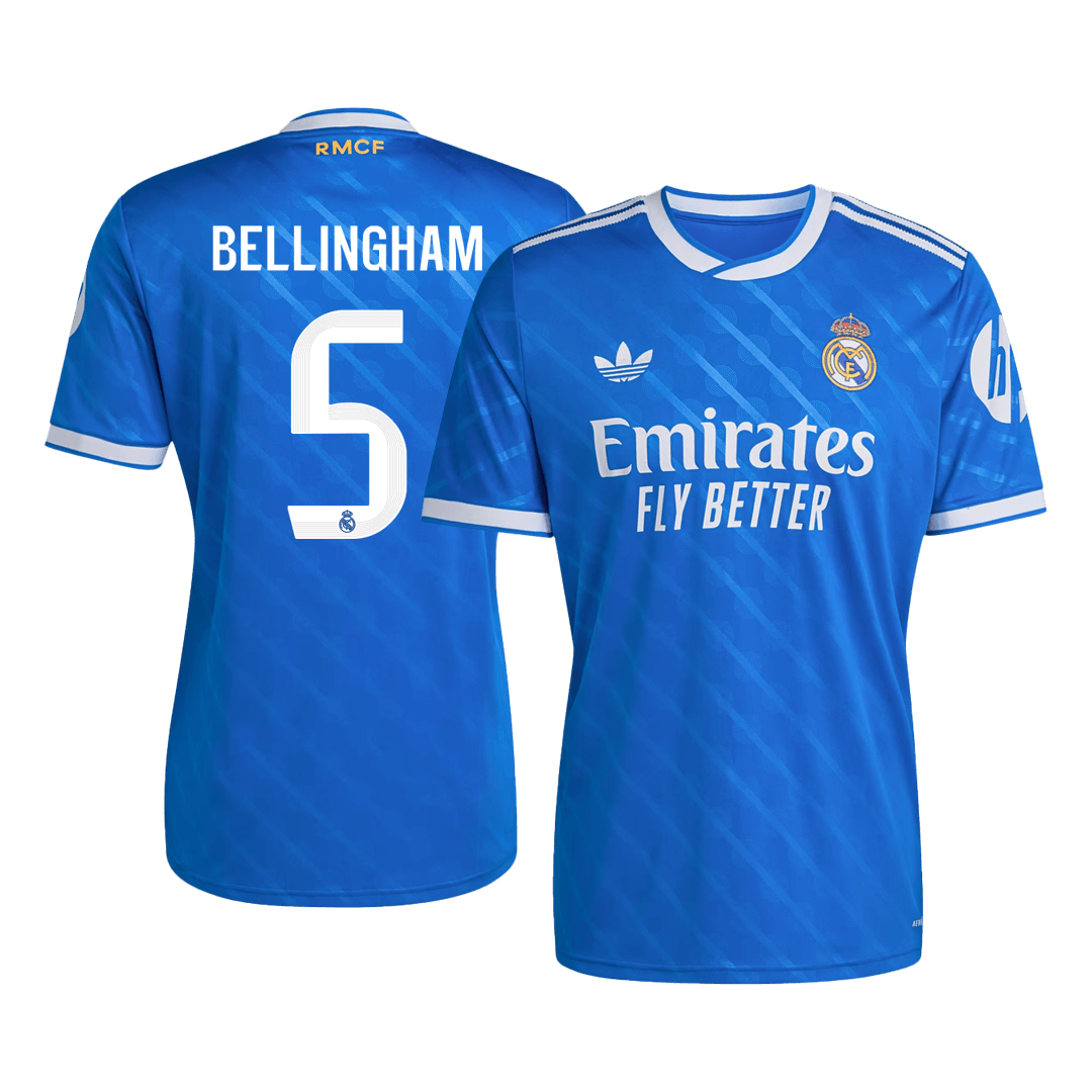 BELLINGHAM #5 Real Madrid Third Maillot 2025/26 Bleu