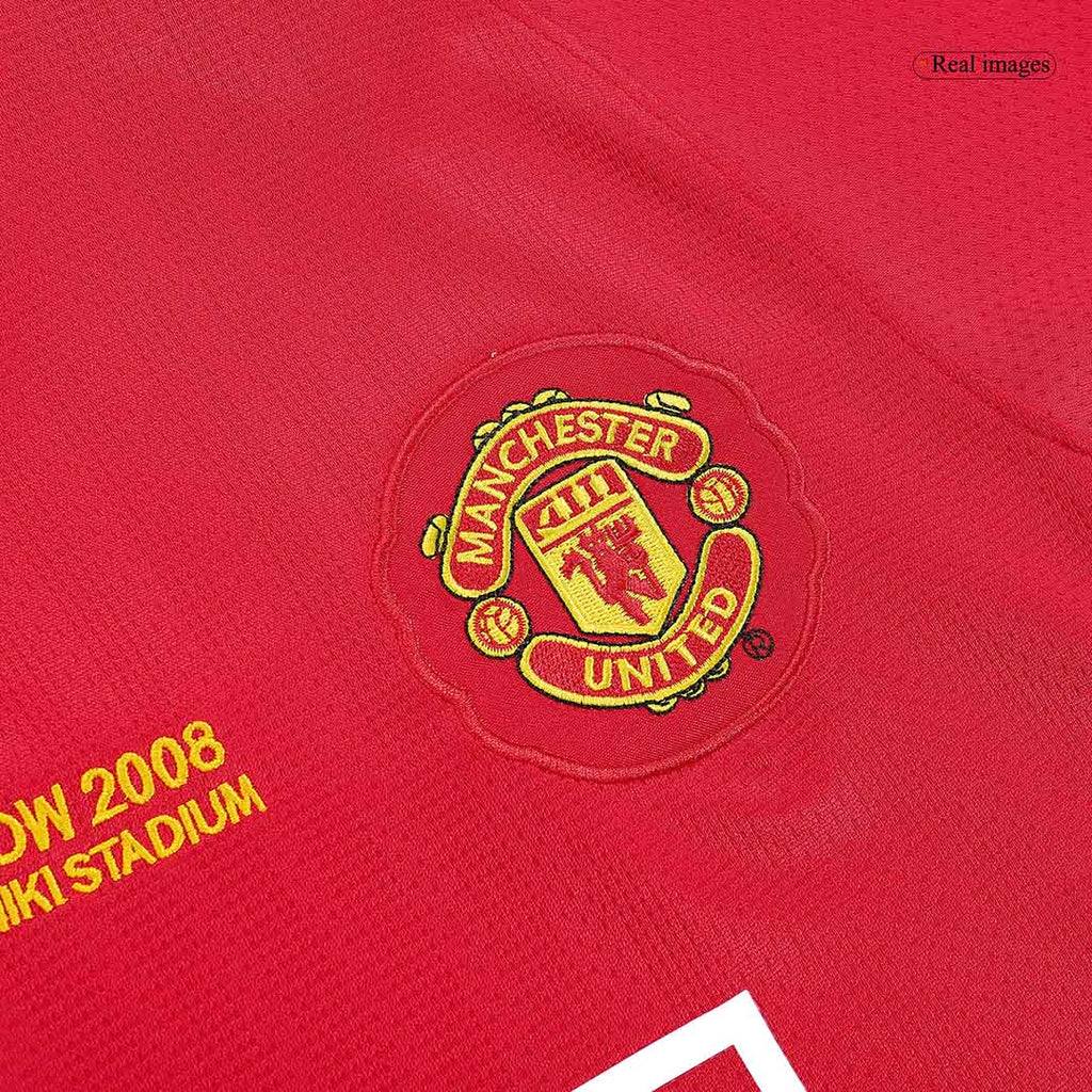 Retro Manchester United Domicile Maillot Manches Longues 2007/08 - UCL Final