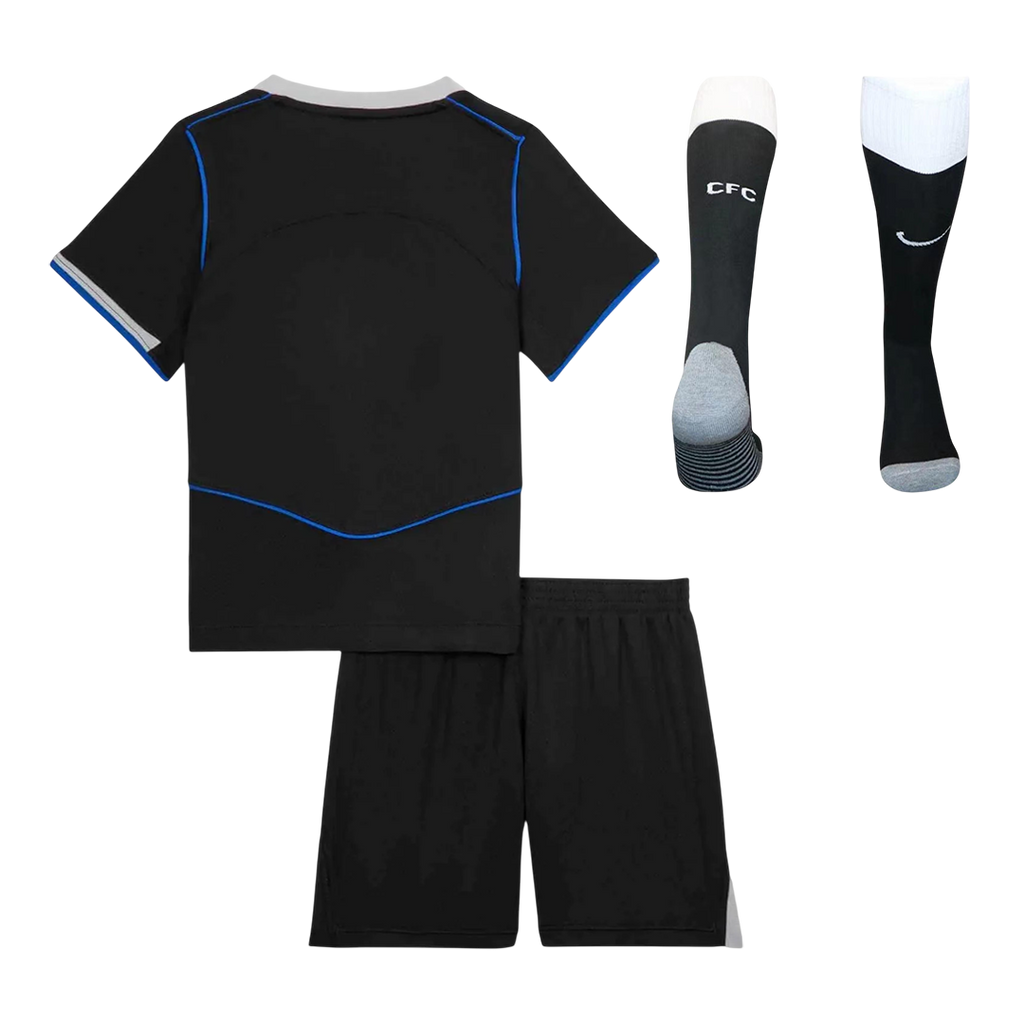 Chelsea Third Maillot Kit 2025/26 Enfant Noir