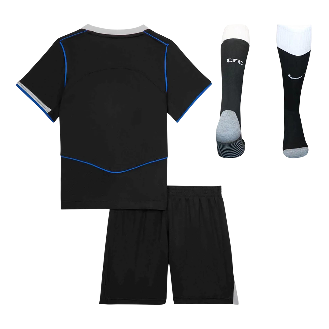 Chelsea Third Maillot Kit 2025/26 Enfant Noir