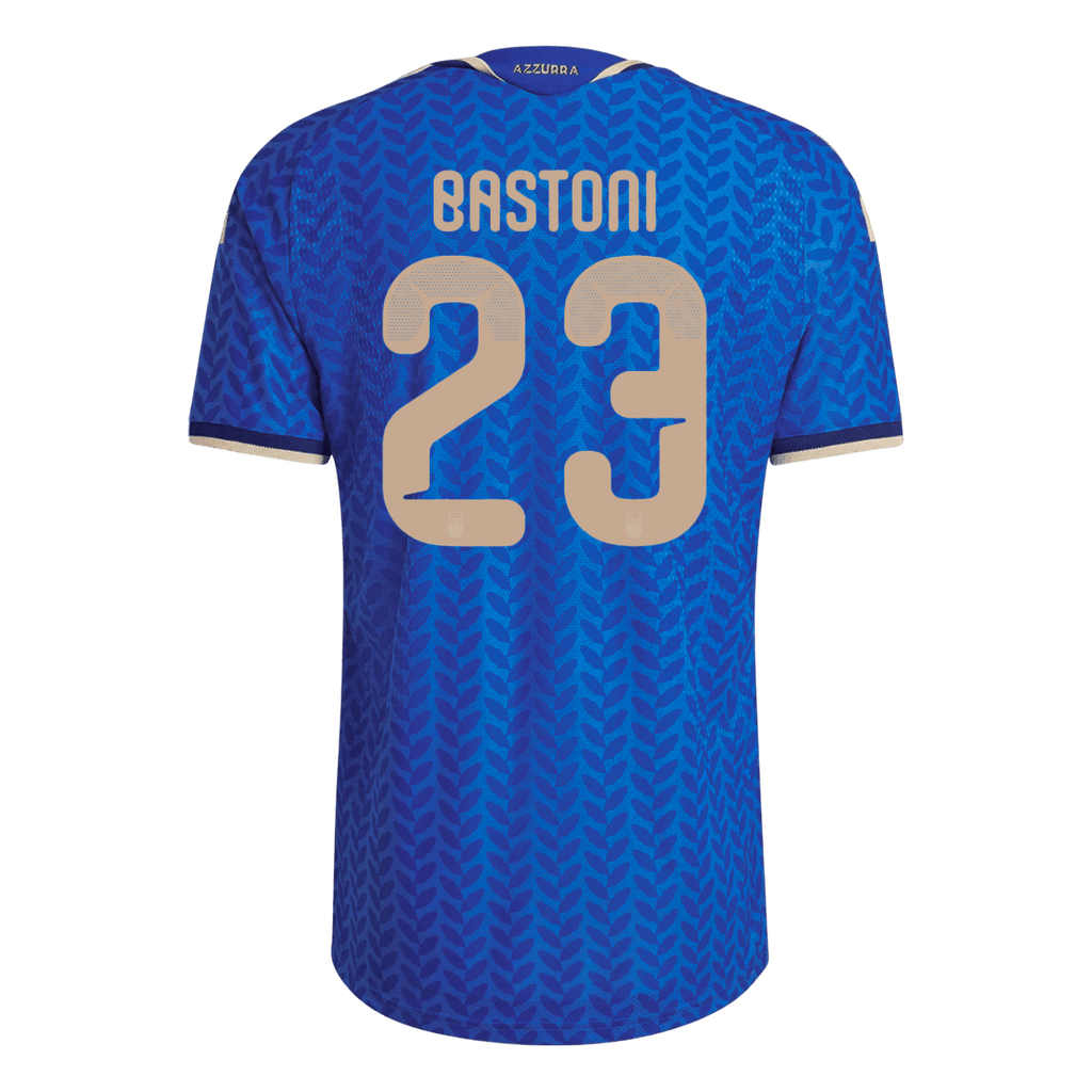 BASTONI #23 Italie Domicile Maillot Coupe du Monde 2026 Bleu Joueur