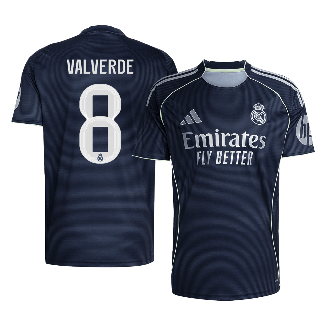 VALVERDE #8 Real Madrid Extérieur Maillot 2025/26