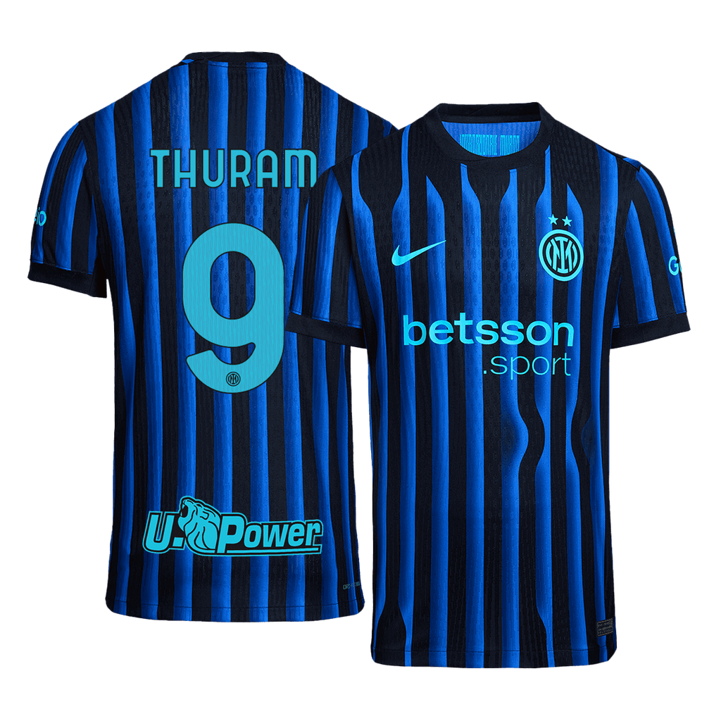 THURAM #9 Inter Milan Domicile Maillot 2025/26 Blue&Black Authentique