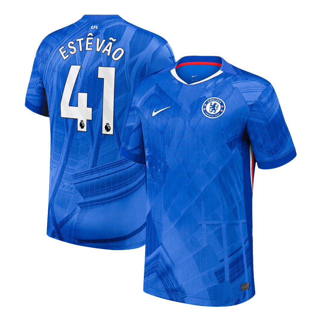 ESTÊVÃO #41 Chelsea Domicile Maillot 2025/26 Bleu - Super