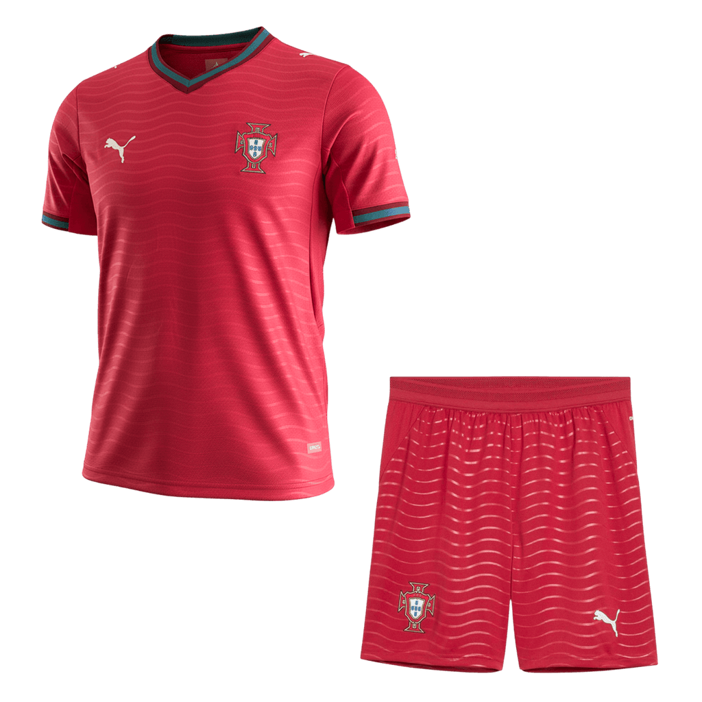 Portugal Domicile Maillot Kit - Coupe du Monde 2026 Rouge
