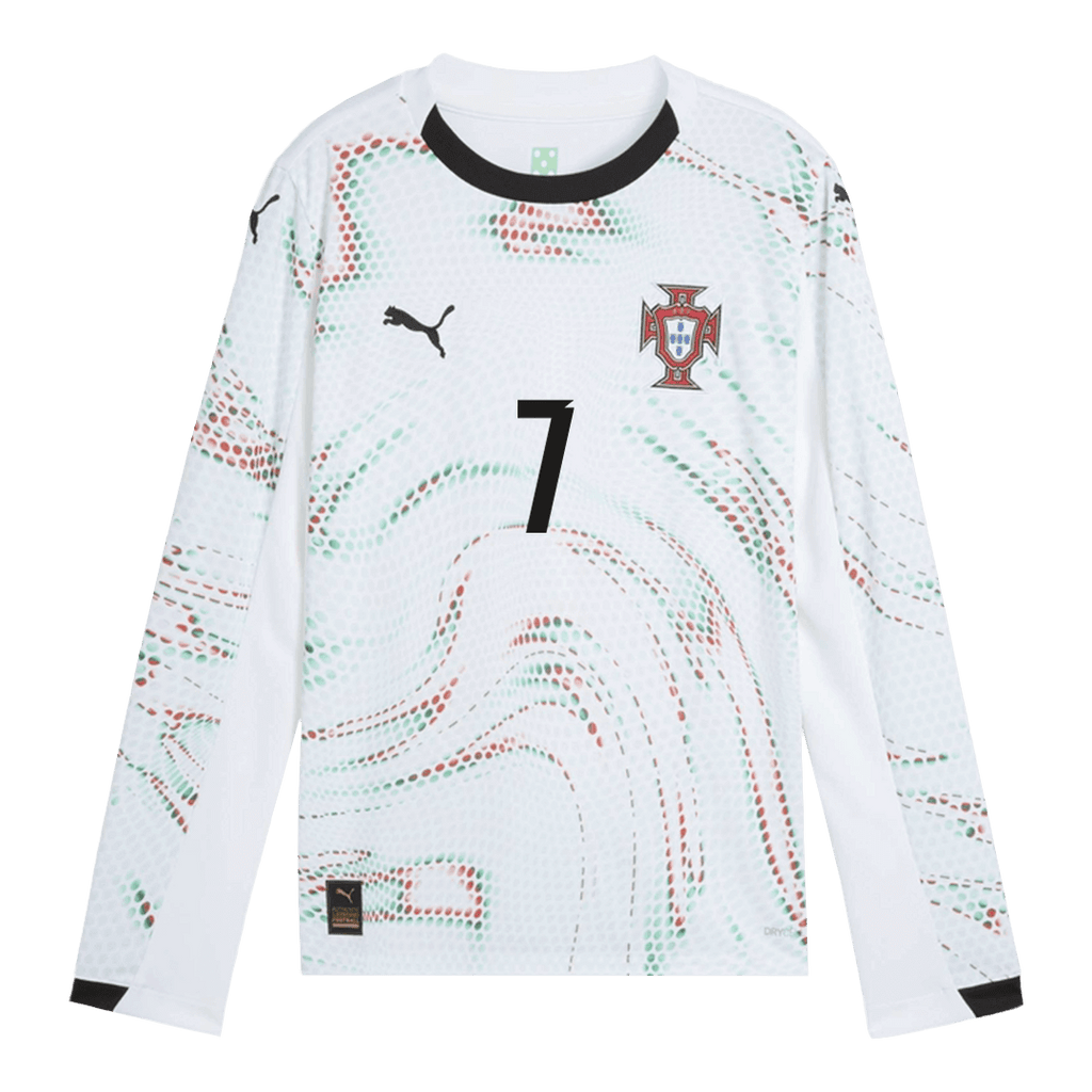 RONALDO #7 Portugal Extérieur Maillot Manches Longues 2025