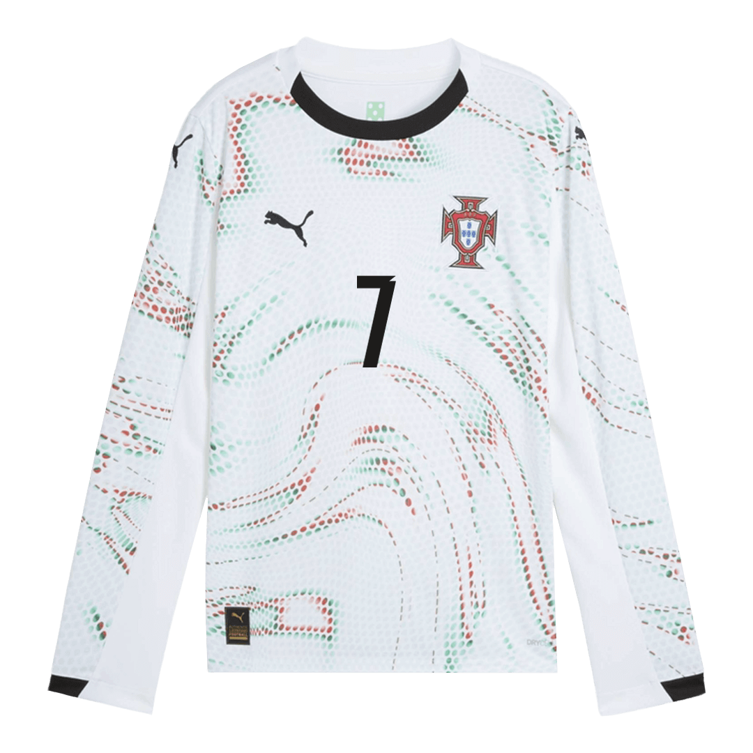 RONALDO #7 Portugal Extérieur Maillot Manches Longues 2025