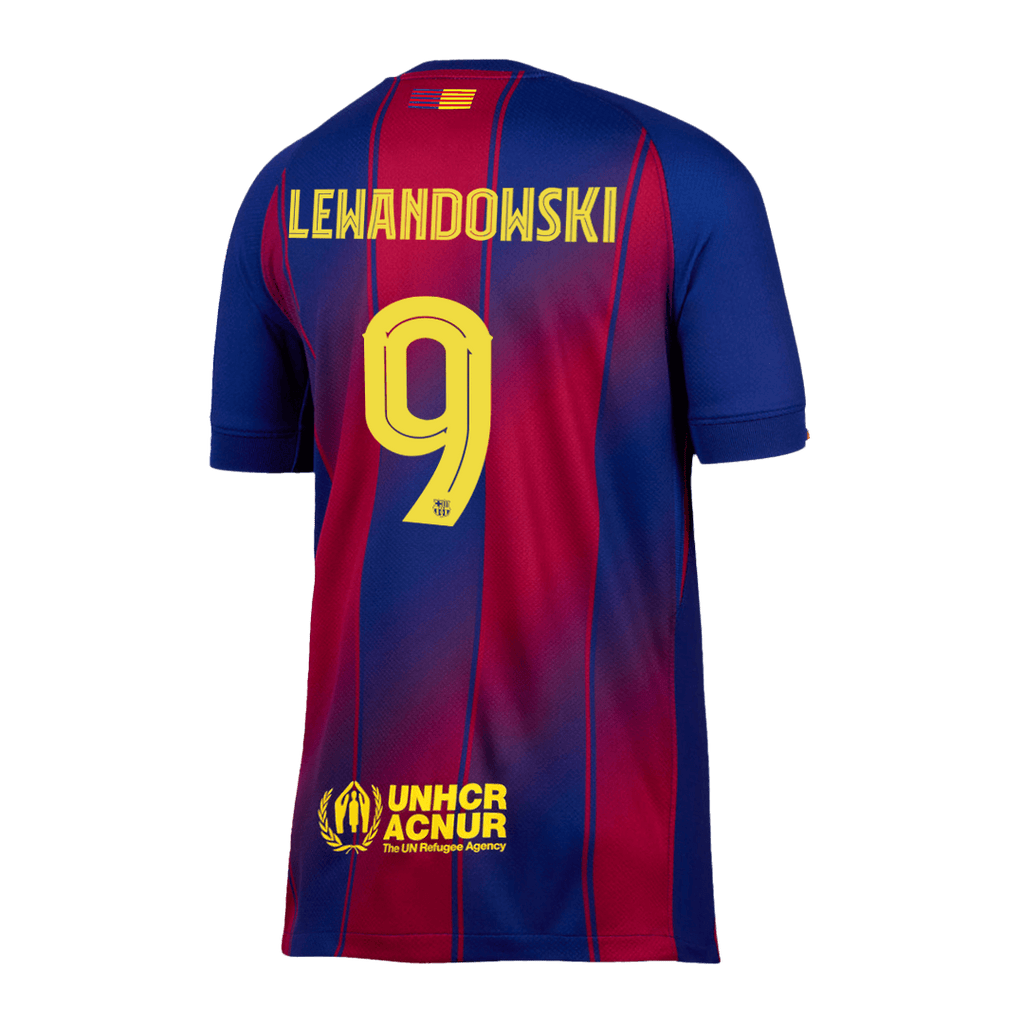 LEWANDOWSKI #9 Barcelone Domicile Maillot 2025/26 - UCL