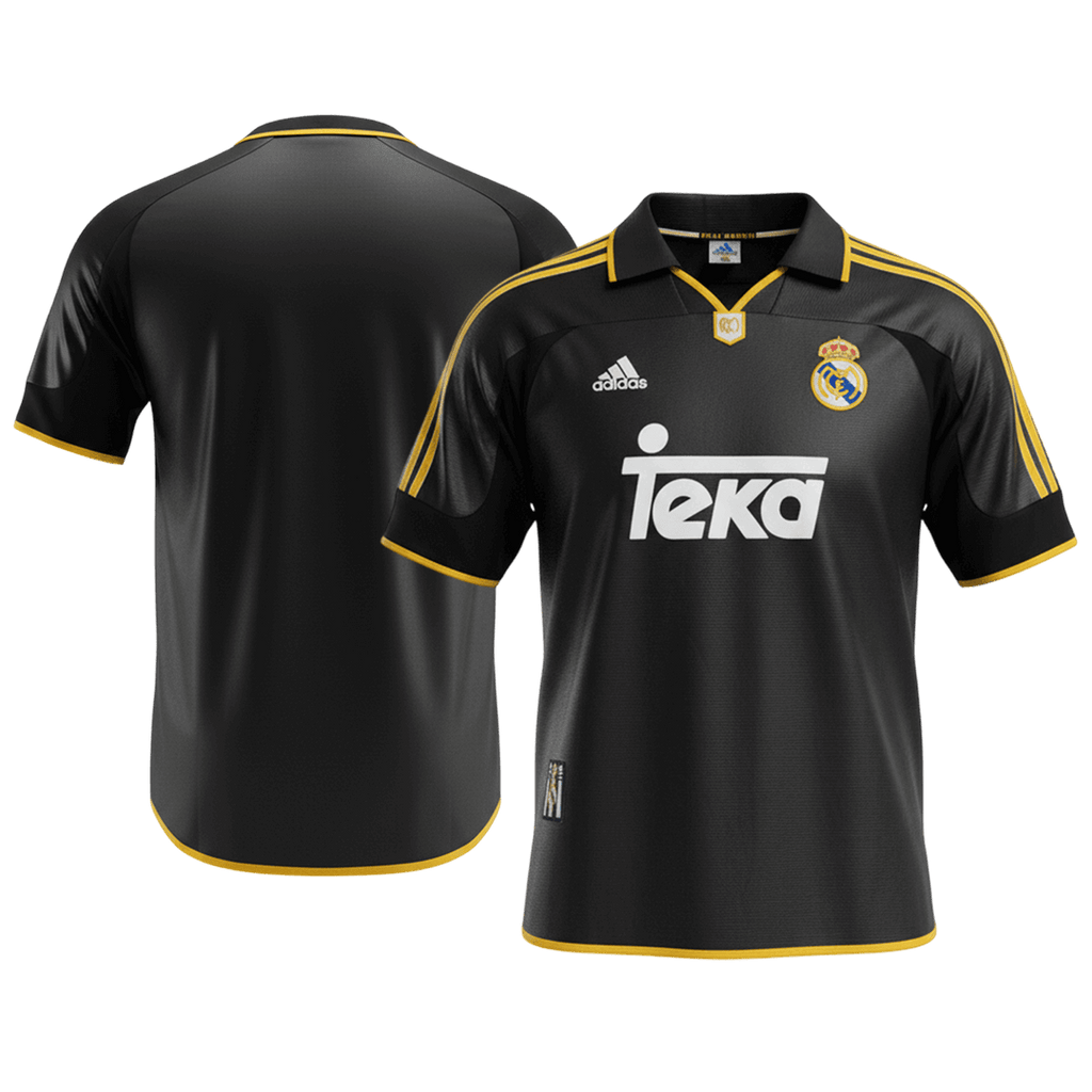 Retro Real Madrid Extérieur Maillot 1999/01 Noir
