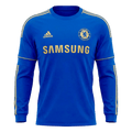 Retro Chelsea Domicile Maillot Manches Longues 2012/13 Bleu