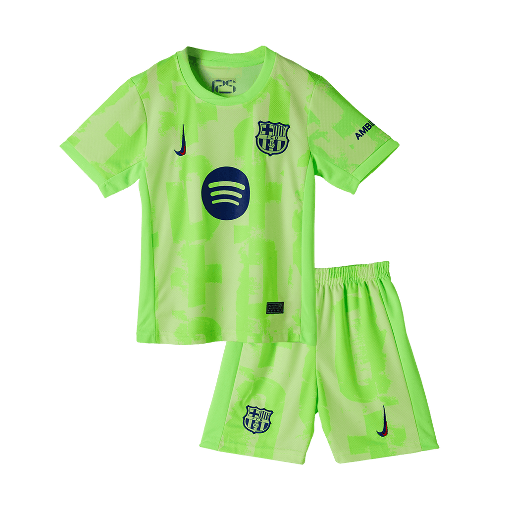 Barcelone Third Maillot Kit 2024/25 - UCL (Spotify Logo Without Text) Enfant