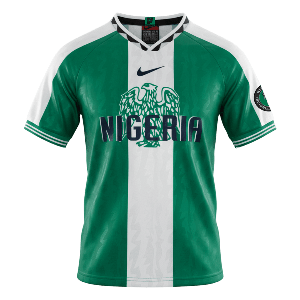 Retro Nigeria Domicile Maillot 1996 Green&White