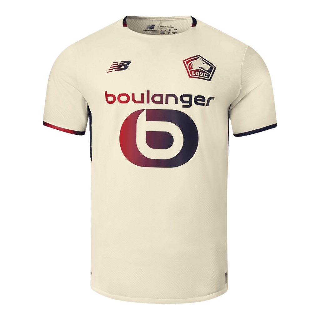 LOSC Extérieur Maillot 2025/26 Beige Grande Taille