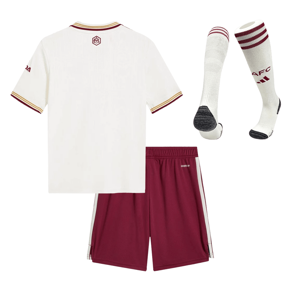 Arsenal Third Maillot Kit 2025/26 Enfant Blanc