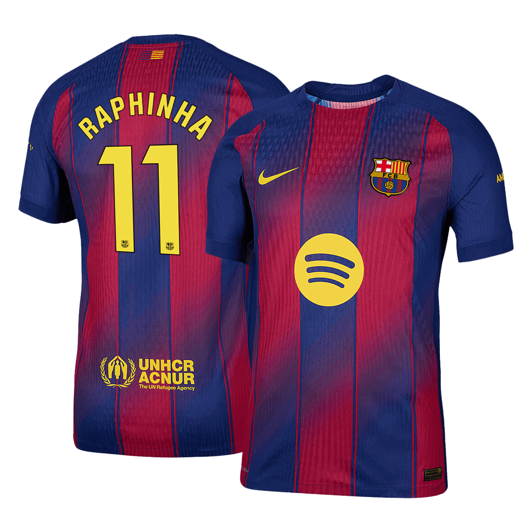 RAPHINHA #11 Barcelone Domicile Maillot 2025/26 Authentique