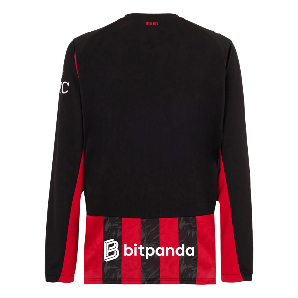 AC Milan Domicile Maillot Manches Longues 2025/26 Rouge&Noir