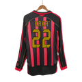 Retro KAKA' #22 Milan AC Domicile Maillot Manches Longues 2006/07