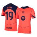 ROONY #19 Barcelone Third Maillot 2025/26 Orange Joueur - UCL