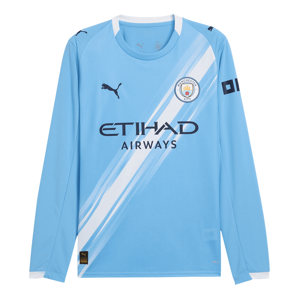 Manchester City Domicile Maillot Manches Longues 2025/26 Grande Taille