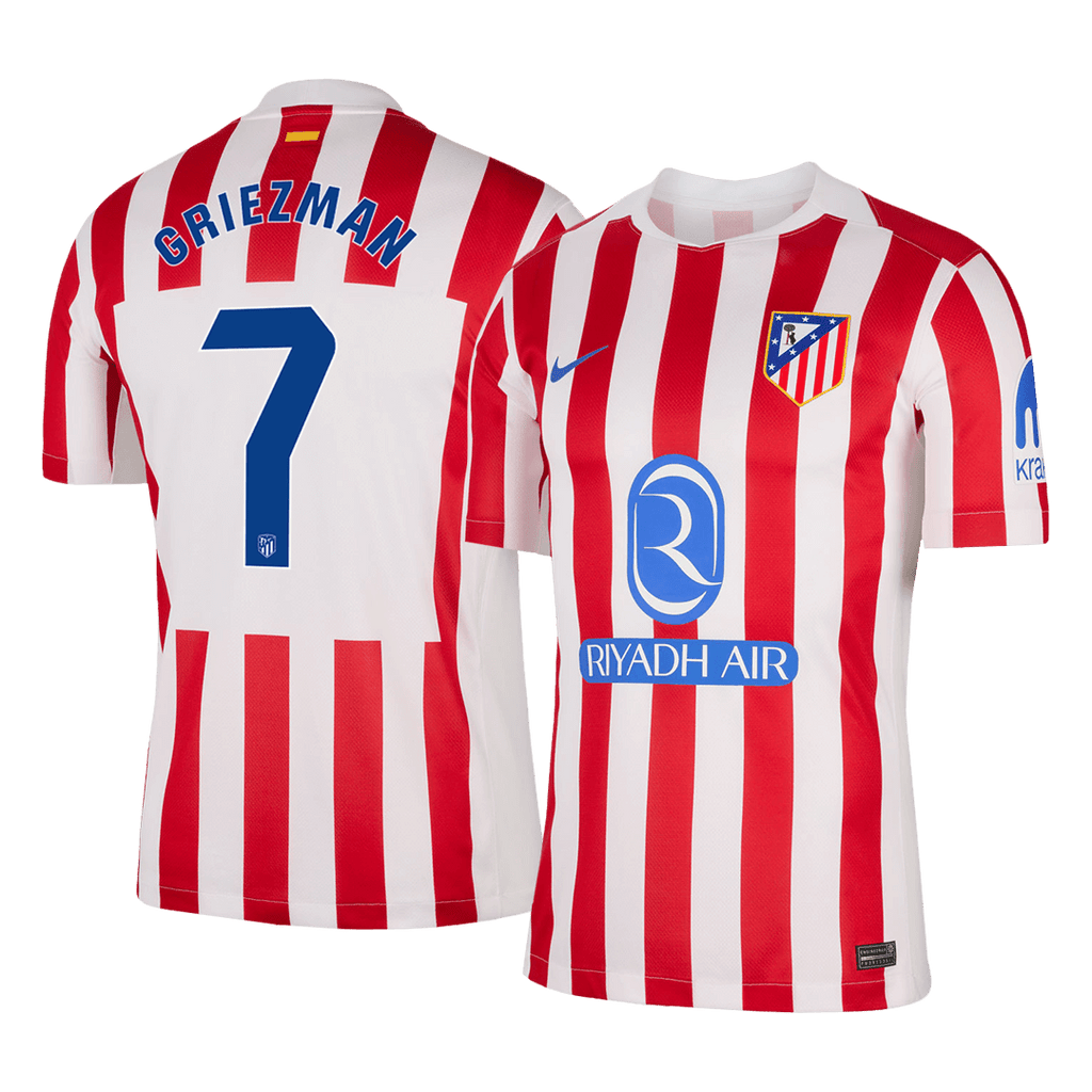 GRIEZMANN #7 Atlético Domicile Maillot 2025/26 Red&White