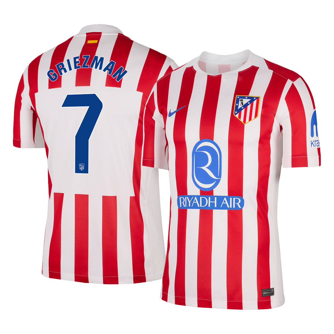 GRIEZMANN #7 Atlético Domicile Maillot 2025/26 Red&White