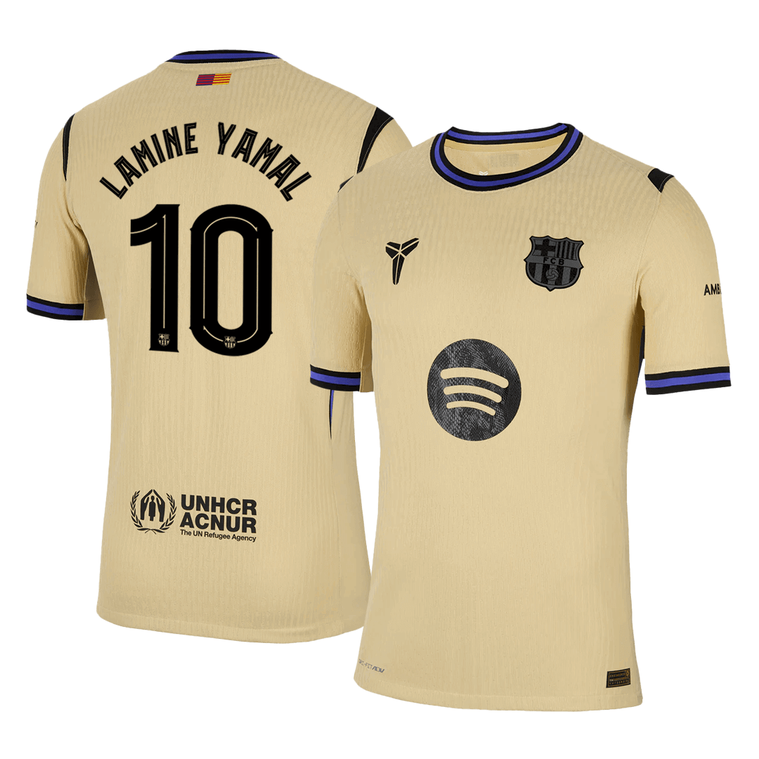 LAMINE YAMAL #10 Barcelone Extérieur Maillot 2025/26 Authentique - UCL