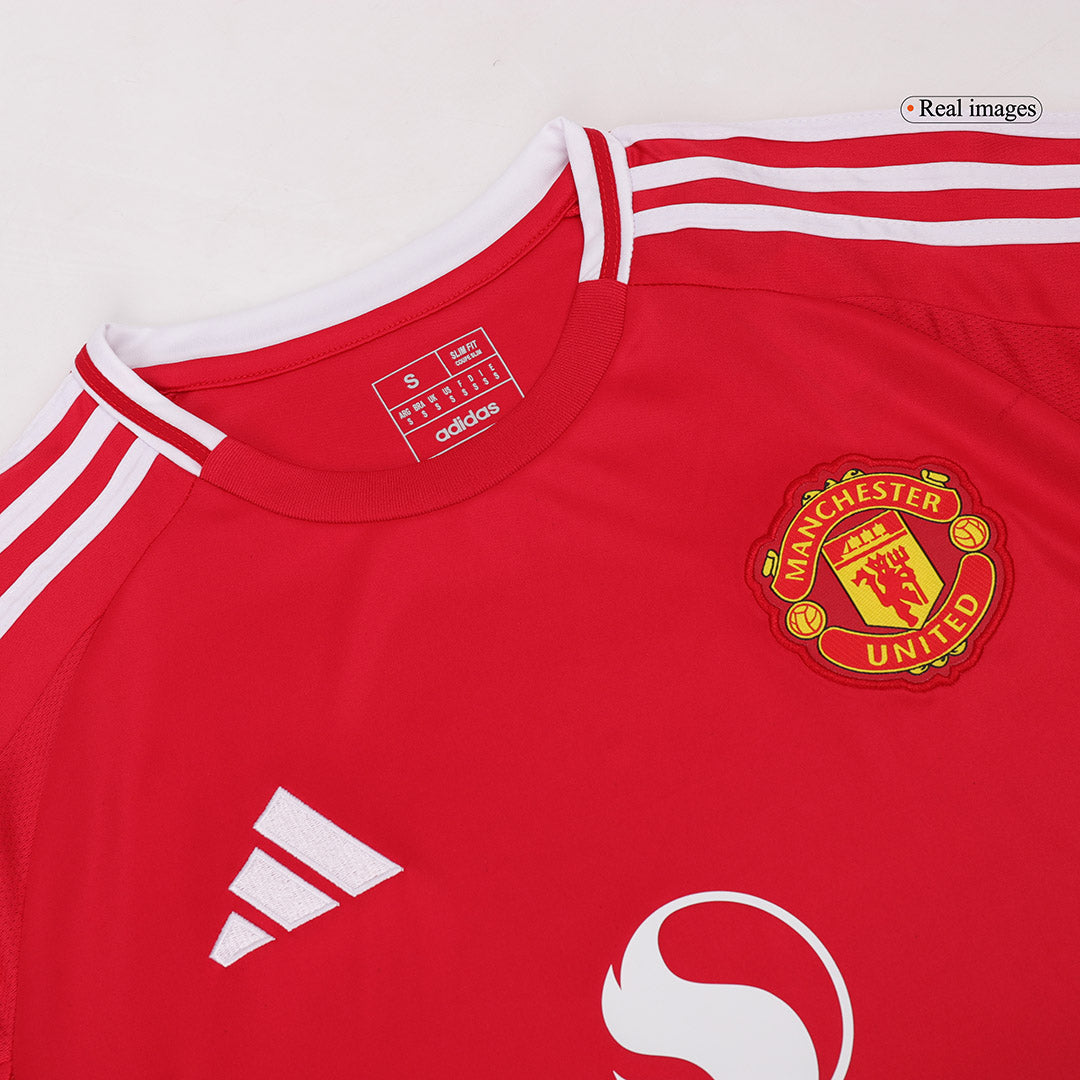 Manchester United Domicile Maillot Manches Longues 2024/25 Grande Taille
