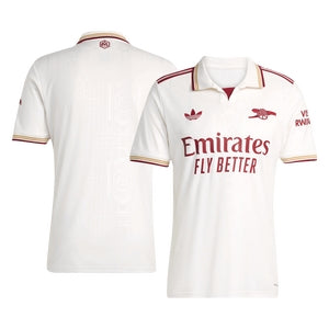 Arsenal Third Maillot 2025/26 Blanc
