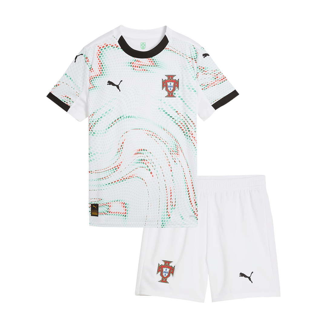 Portugal Extérieur Maillot Kit 2025 Junior