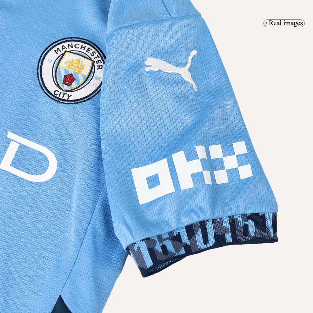 Manchester City Domicile Maillot Kit 2024/25 Enfant