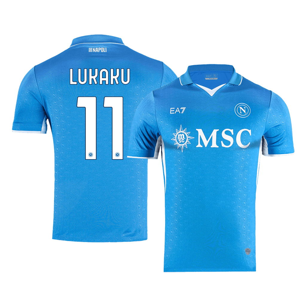 LUKAKU #11 Naples Domicile Maillot 2024/25 Authentique Grande Taille