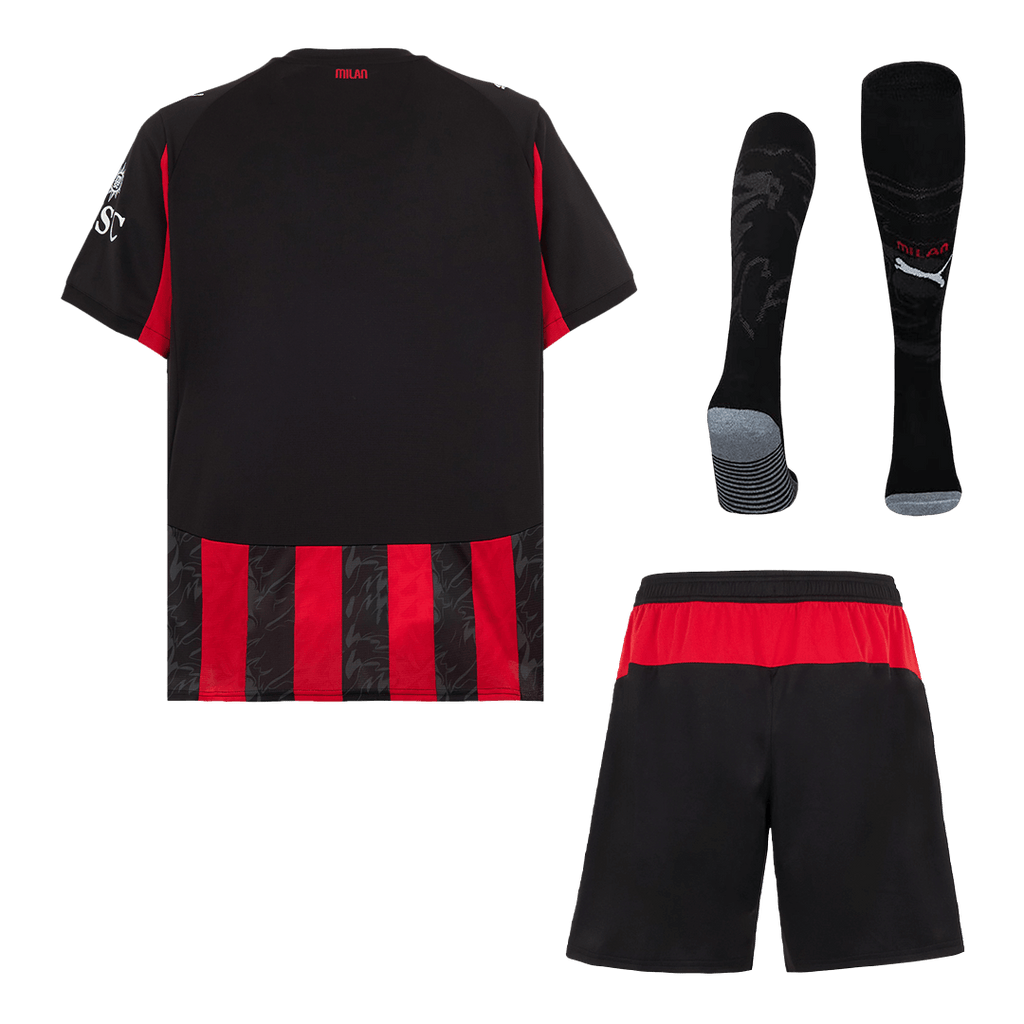 AC Milan Domicile Maillot Kit 2025/26 Red&Black