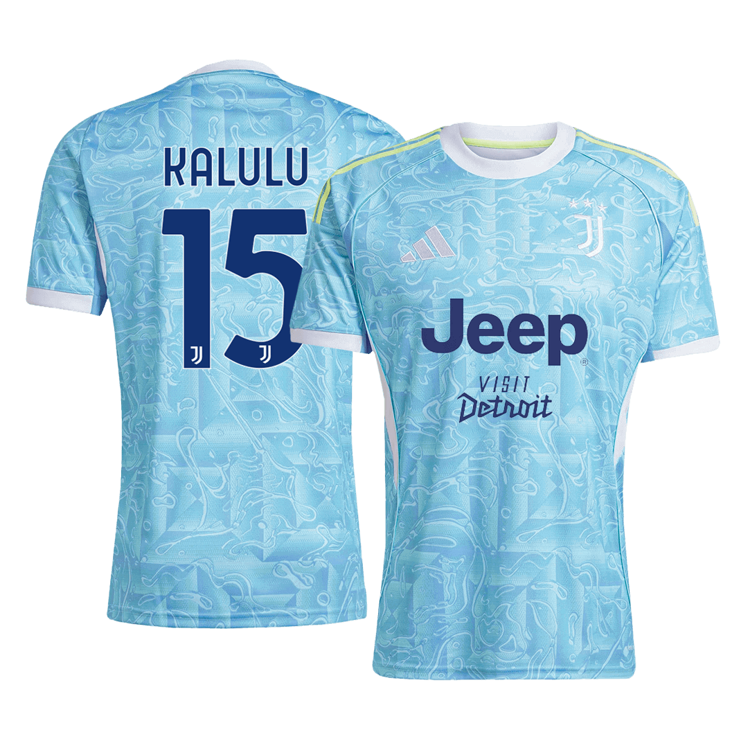 KALULU #15 Juventus Extérieur Maillot 2025/26 Bleu