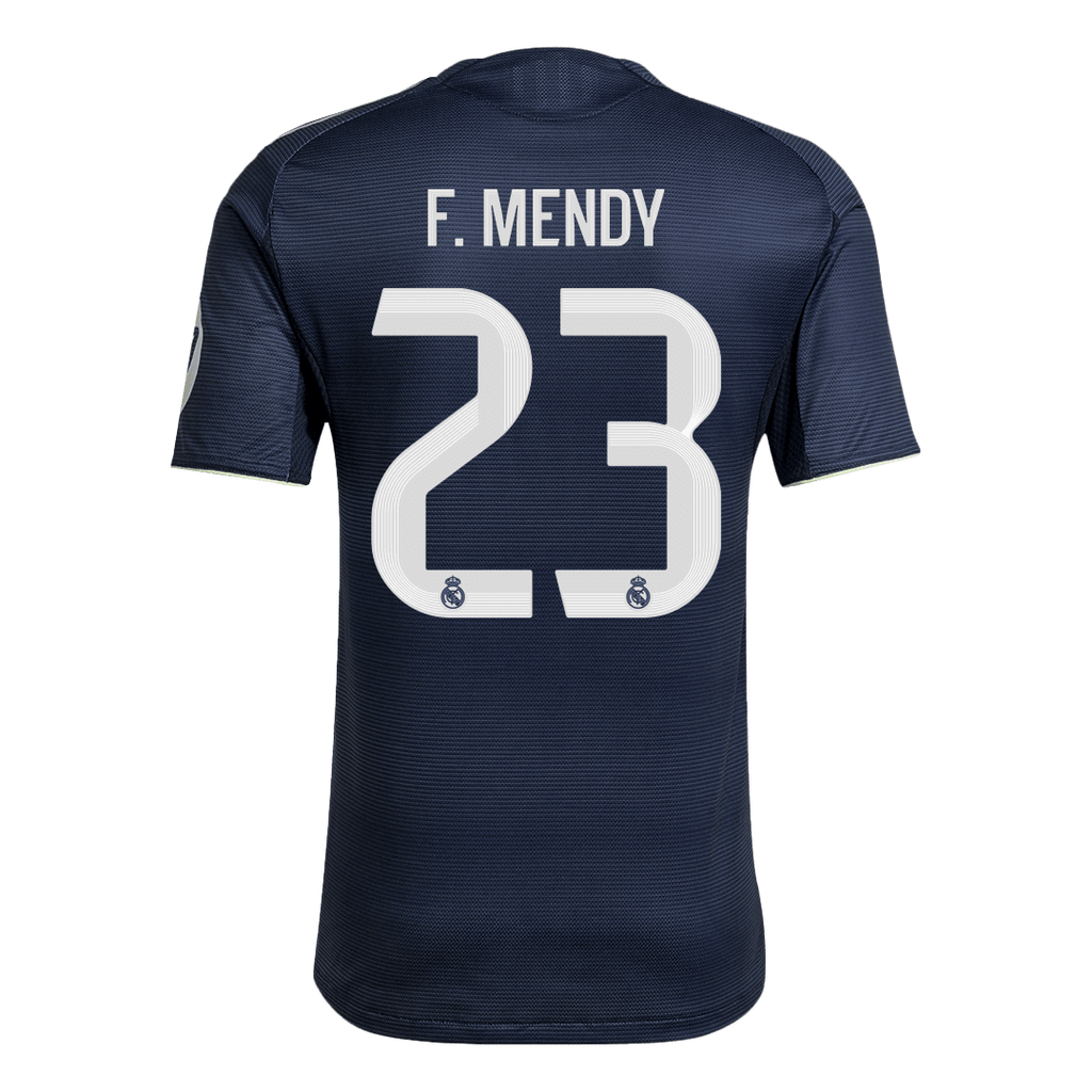F.MENDY #23 Real Madrid Extérieur Maillot 2025/26 Bleu marine Authentique