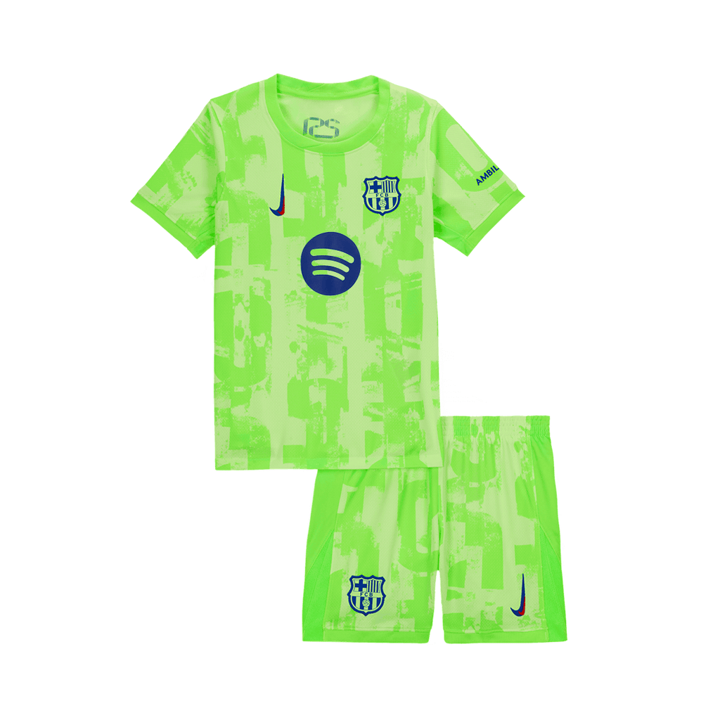 Barcelone Third Maillot Kit 2024/25 - UCL (Spotify Logo Without Text) Enfant