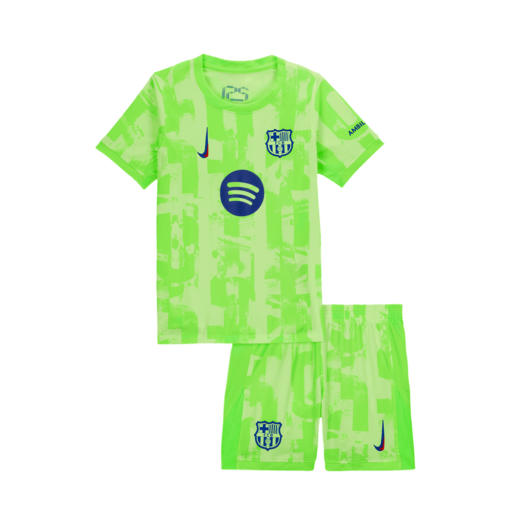 Barcelone Third Maillot Kit 2024/25 - UCL (Spotify Logo Without Text) Enfant