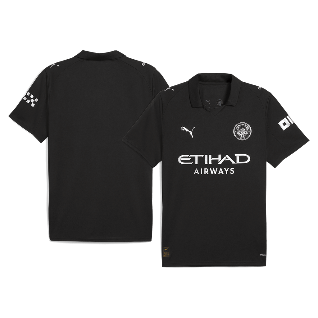 Manchester City Extérieur Maillot 2025/26 Noir