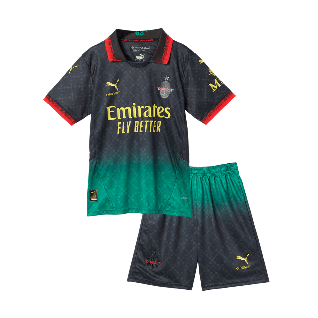 Milan AC Fourth Away Maillot Kit 2024/25 Junior