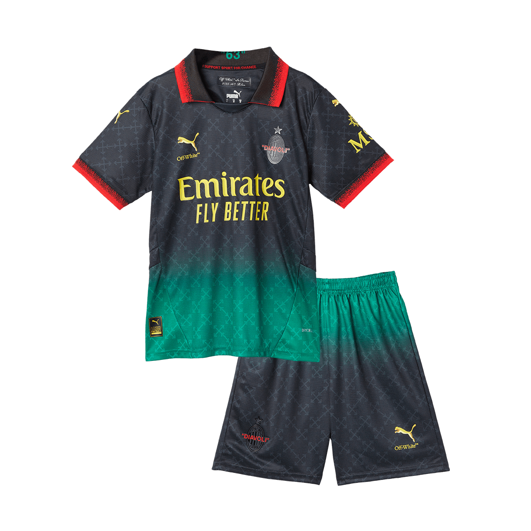 Milan AC Fourth Away Maillot Kit 2024/25 Junior