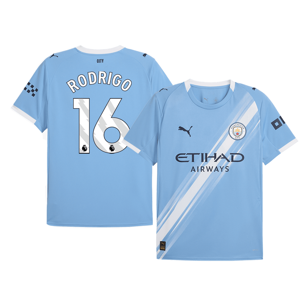 RODRIGO #16 Manchester City Domicile Maillot 2025/26 Grande Taille